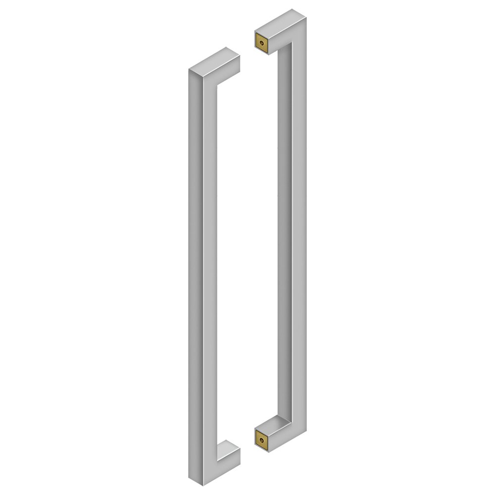 Deltana 24" Centers Contemporary Back to Back Pull in Brushed Stainless