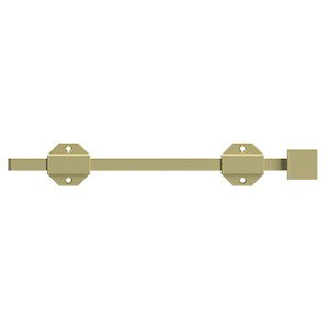 Deltana Solid Brass 12" Modern Surface Bolt in Unlacquered Brass