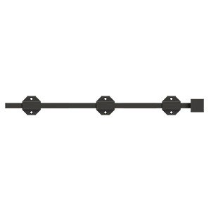 Deltana Solid Brass 18" Modern Surface Bolt in Oil Rubbed Bronze