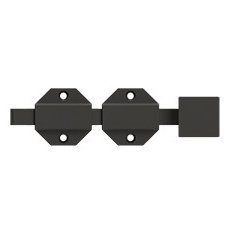 Deltana Solid Brass 6" Modern Surface Bolt in Oil Rubbed Bronze