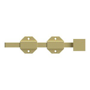 Deltana Solid Brass 8" Modern Surface Bolt in Polished Brass
