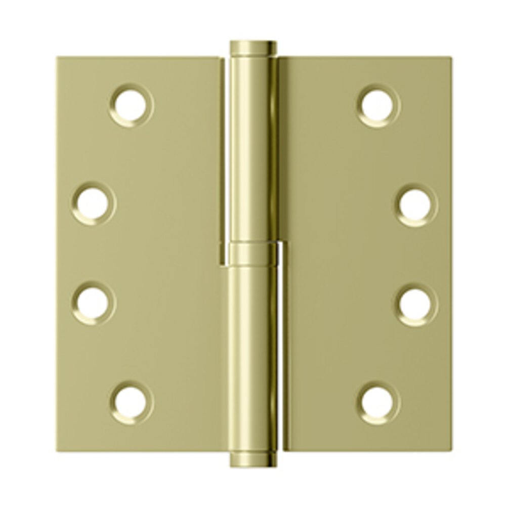 Deltana 4" x 4" Solid Brass Lift-Off Hinge (Sold Individually) In Unlacquered Brass