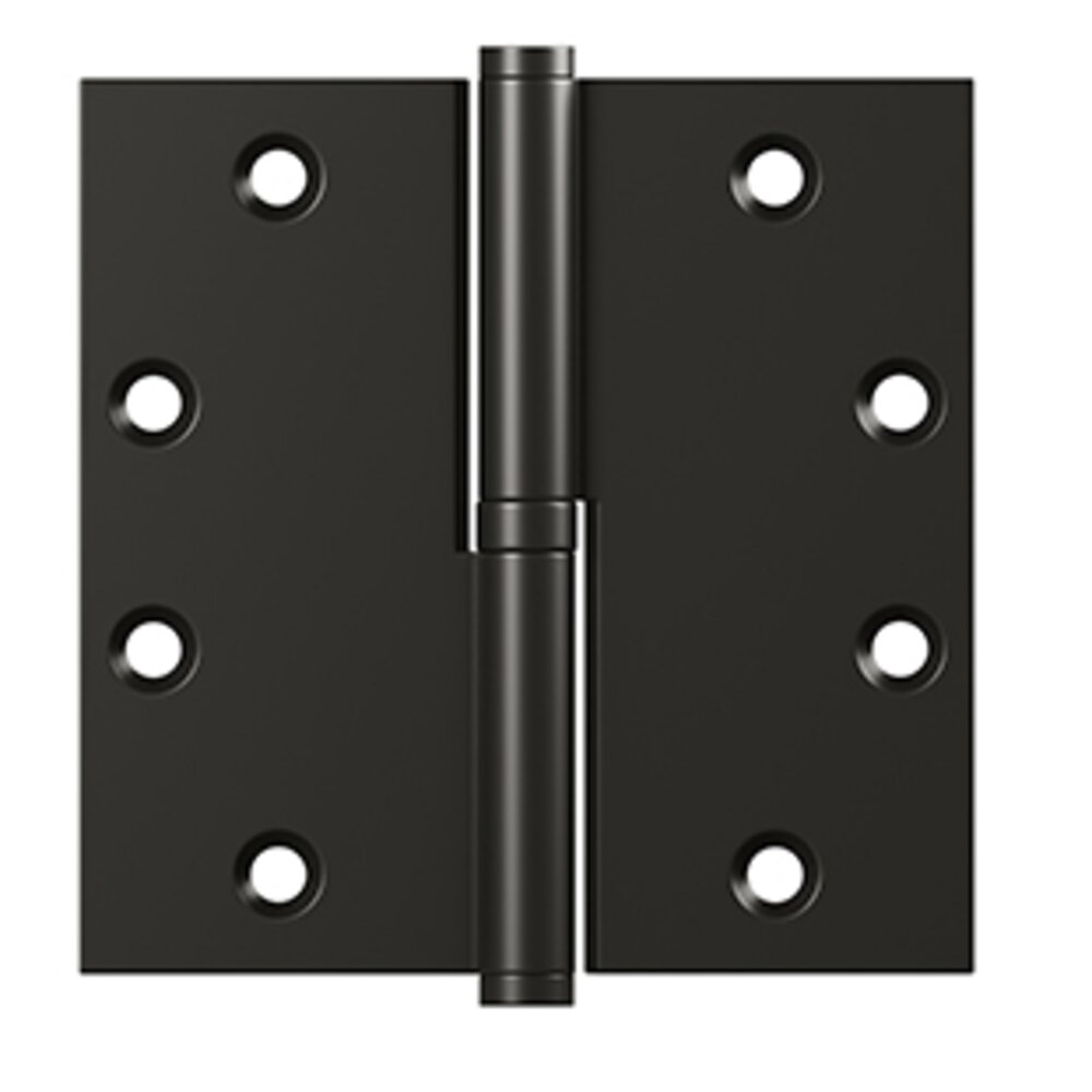 Deltana 4.5" x 4.5" Solid Brass Lift-Off Hinge (Sold Individually) In Oil-Rubbed Bronze