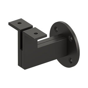 Deltana Modern 3 1/4" Projection Hand Rail Bracket (Sold Individually) in Oil Rubbed Bronze