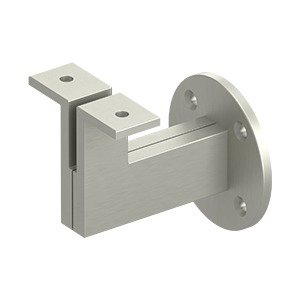 Deltana Modern 3 1/4" Projection Hand Rail Bracket (Sold Individually) in Brushed Nickel