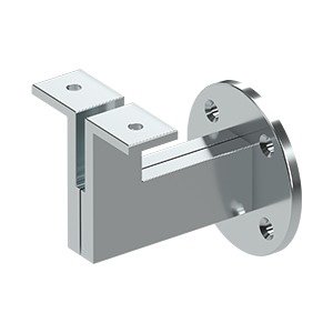 Deltana Modern 3 1/4" Projection Hand Rail Bracket (Sold Individually) in Polished Chrome