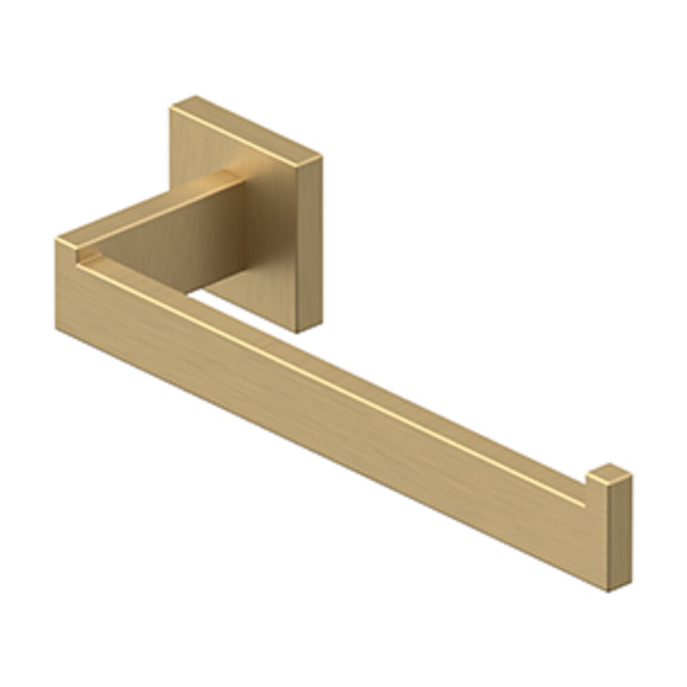 Deltana 10" Single Post Towel Bar in Brushed Brass