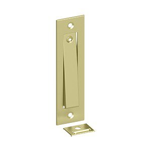 Deltana Pocket Door Jamb Bolt in Unlacquered Brass