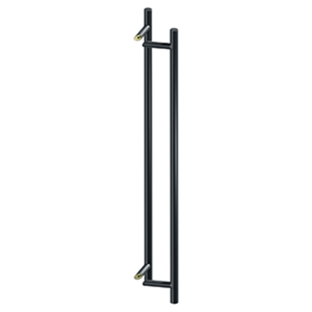Deltana 42" Centers Back To Back Round Offset Pull in Paint Black