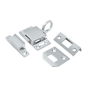 Deltana Solid Brass Transom Catch in Polished Chrome