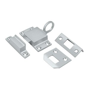 Deltana Solid Brass Transom Catch in Brushed Chrome