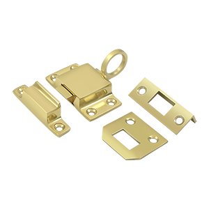 Deltana Solid Brass Transom Catch in Polished Brass