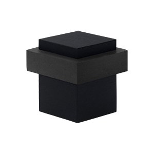 Deltana 1 1/4" Square Universal Floor Bumper in Paint Black