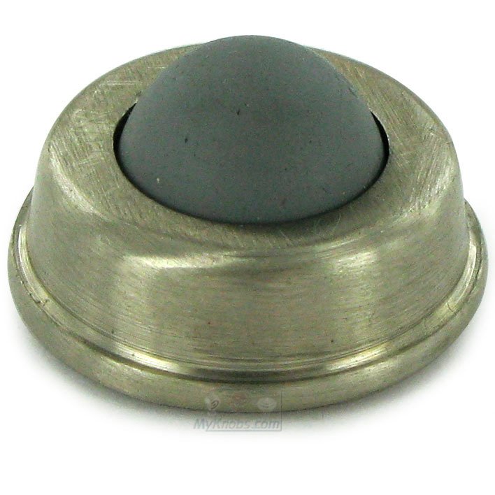 Deltana Solid Brass 1" Diameter Flush Bumper in Brushed Nickel