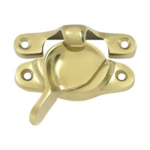 Deltana Solid Brass 1 1/16" x 3" Window Sash Lock in Polished Brass