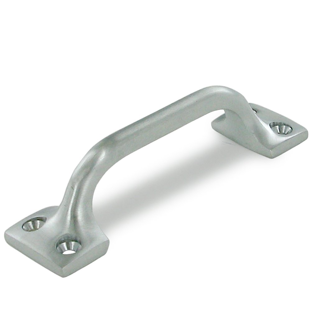 Deltana Solid Brass 3 1/2" Centers Front Mounted Handle in Brushed Chrome