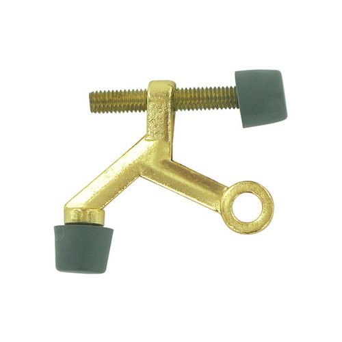 Deltana Zinc Die Cast Hinge Mounted Hinge Pin Stop in Polished Brass