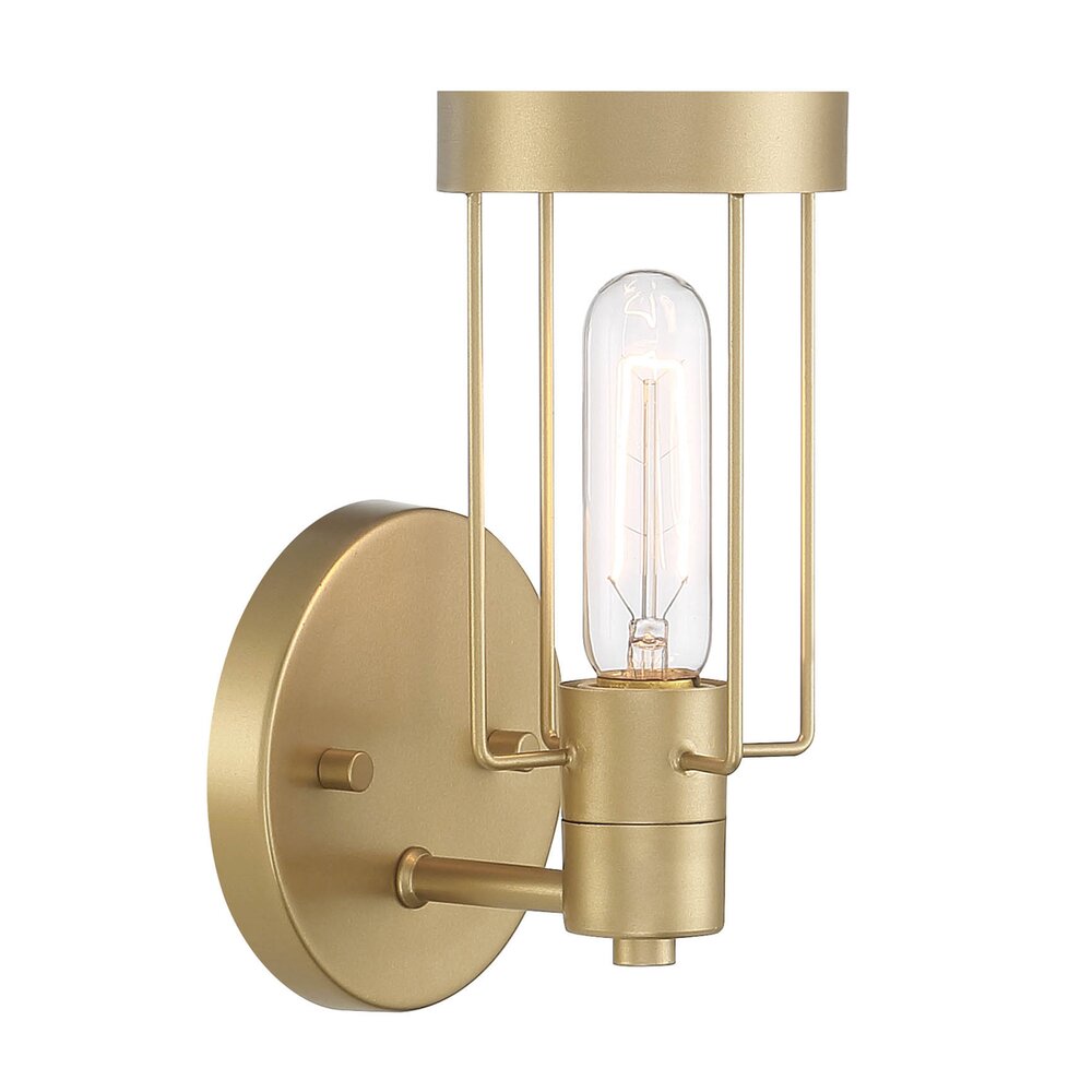 Designers Fountain 1 Light Wall Sconce in Golden Mist