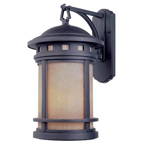 Designers Fountain Exterior Wall Lantern in Oil Rubbed Bronze with Amber