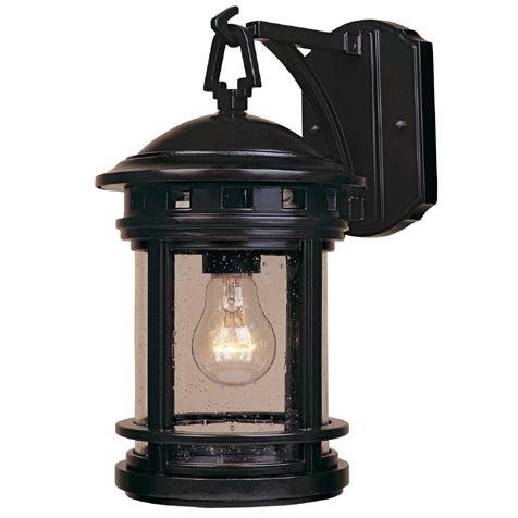 Designers Fountain Exterior Wall Lantern in Oil Rubbed Bronze with Seedy