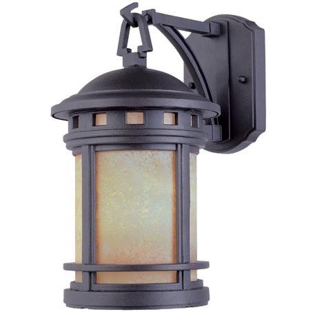 Designers Fountain Exterior Wall Lantern in Oil Rubbed Bronze with Amber