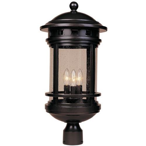 Designers Fountain Exterior Post Lantern in Oil Rubbed Bronze with Seedy