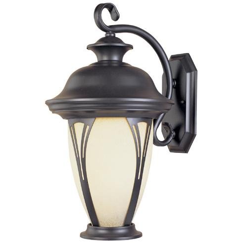 Designers Fountain Exterior Wall Lantern in Bronze with Seedy