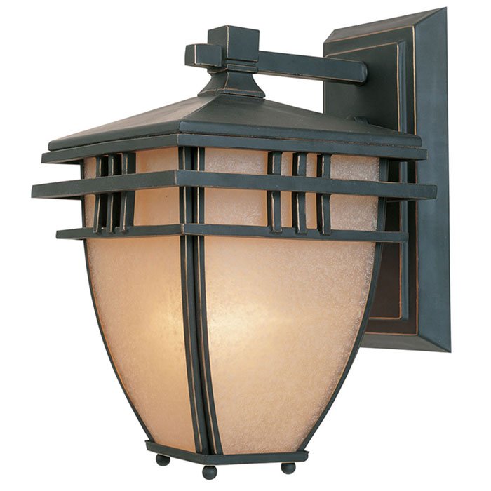 Designers Fountain 9" Wall Lantern in Aged Bronze Patina with Ochere