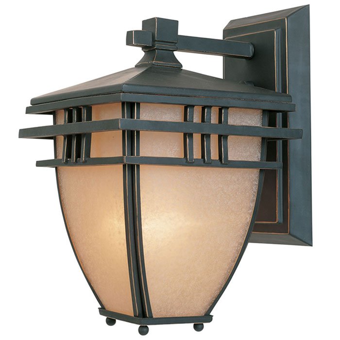 Designers Fountain 11" Wall Lantern in Aged Bronze Patina with Ochere