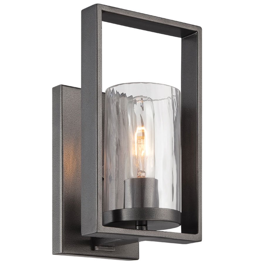 Designers Fountain Wall Sconce in Charcoal with Rain
