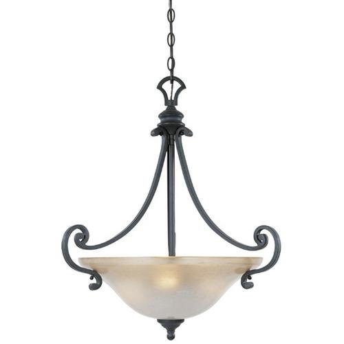 Designers Fountain Interior Pendant in Natural Iron with Ochere Finished