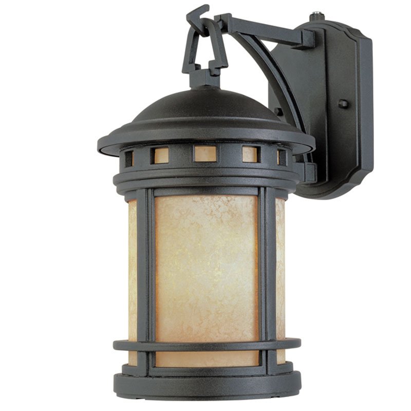 Designers Fountain 11" Wall Lantern - Energy Star in Oil Rubbed Bronze with Amber