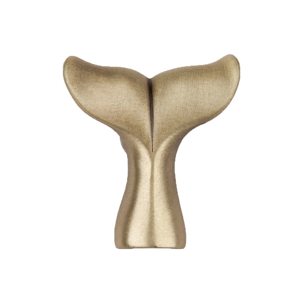 Acorn MFG 1 1/2" Whale Tail Knob in Antique Brass