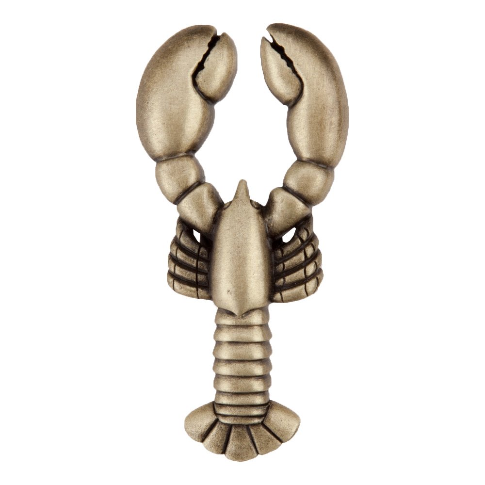 Acorn MFG 2" Lobster Knob in Antique Brass