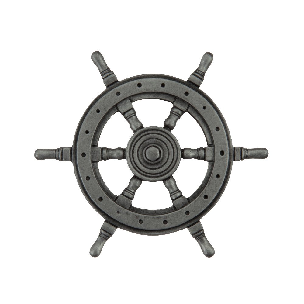 Acorn MFG 1 3/4" Ship's Wheel Knob in Antique Pewter
