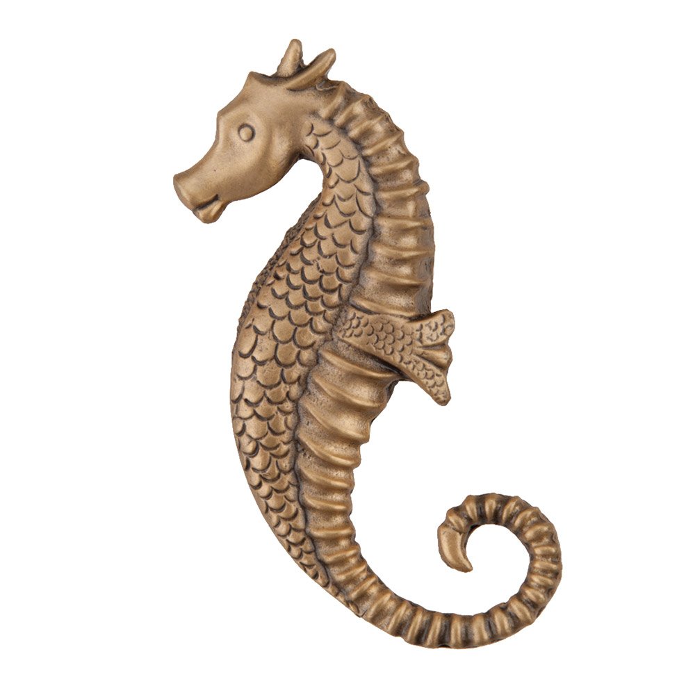 Acorn MFG 2 1/4" Seahorse Knob in Museum Gold