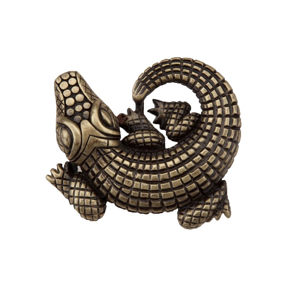 Acorn MFG 1 1/2" Alligator Knob in Antique Brass