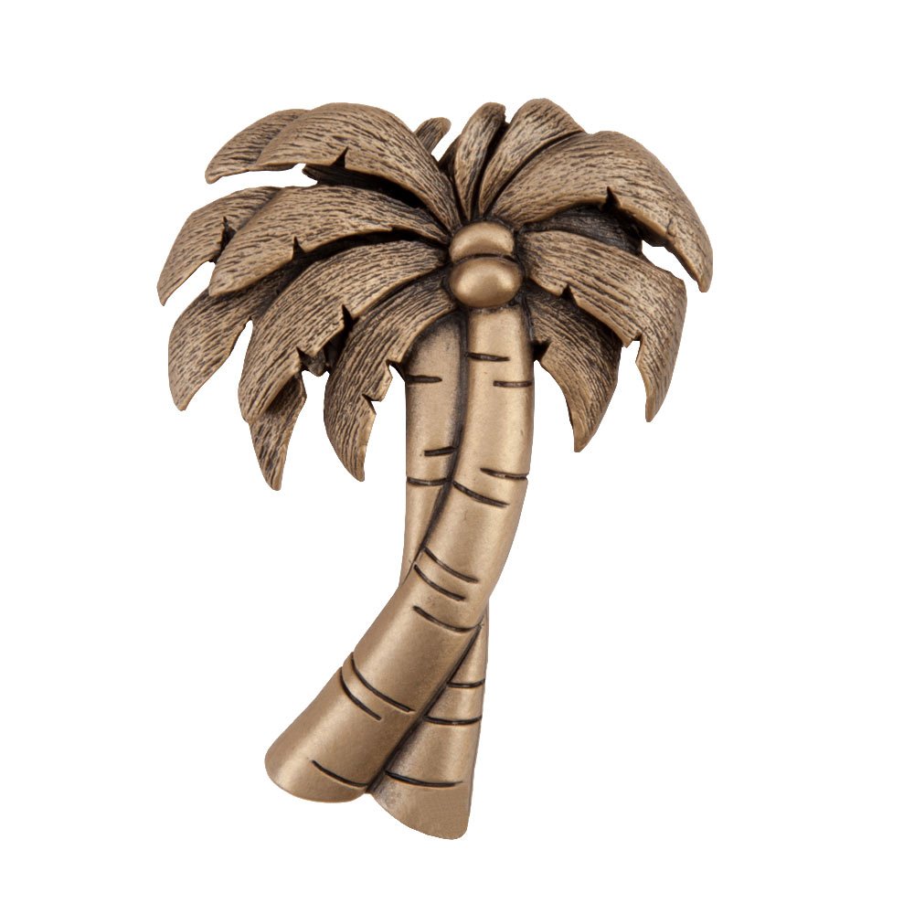 Acorn MFG 1 7/8" Palm Tree Knob in Museum Gold