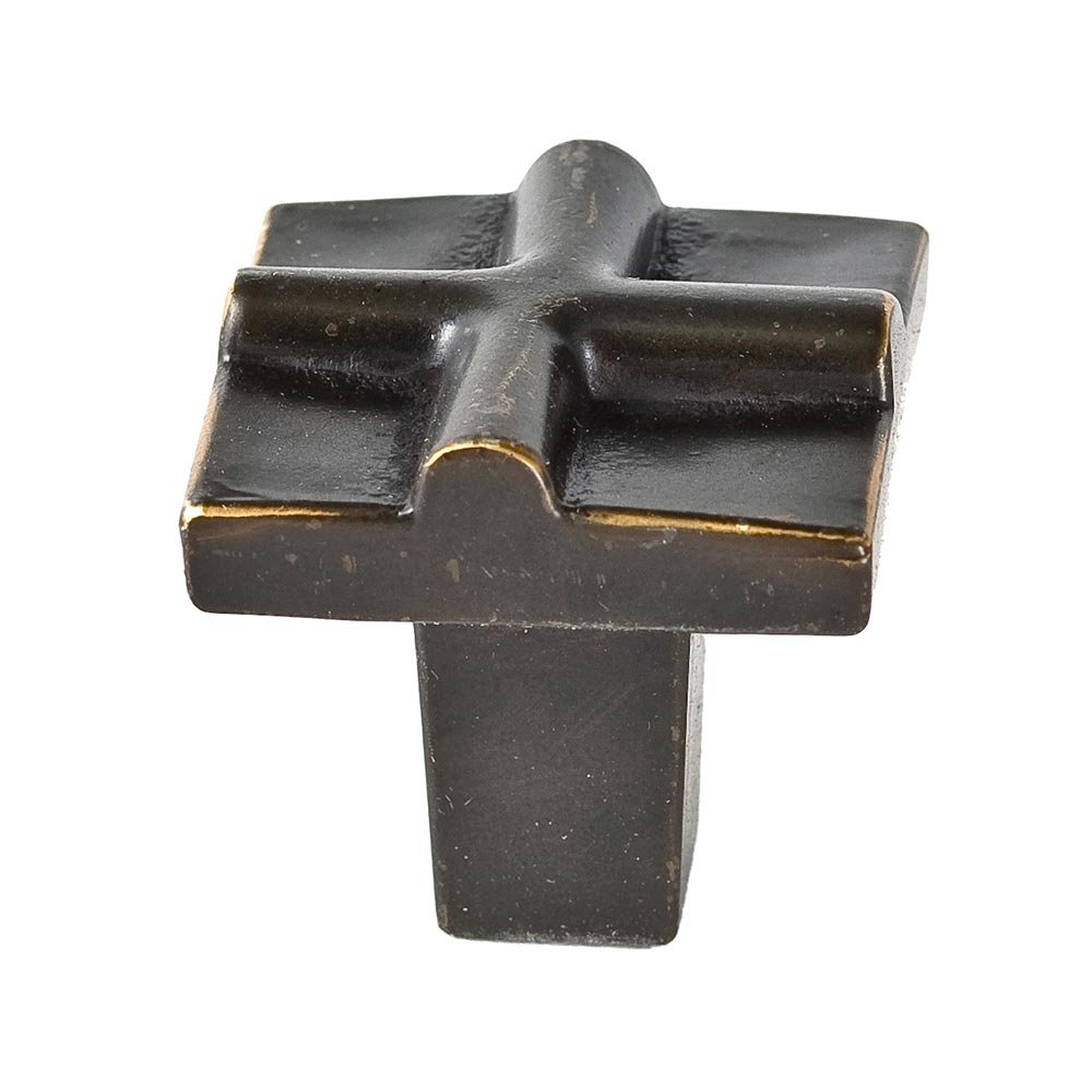 Du Verre Hardware Small Cross Knob in Oil Rubbed Bronze -ORB