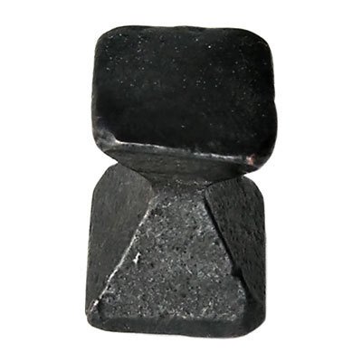 Du Verre Hardware Square Small Iron Knob in Black