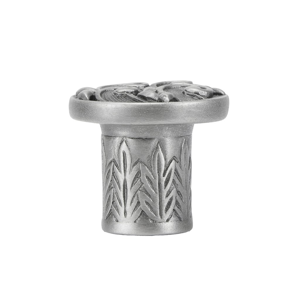 Edgar Berebi 13/16" Diameter Somerset Mini Knob in Matte Silver