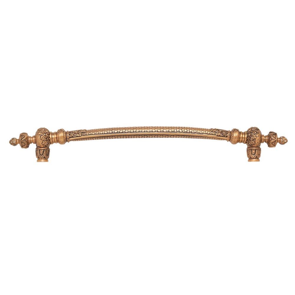 Edgar Berebi 8" Centers Small Appliance Pull With Light Colorado Crystal in Florentine Gold