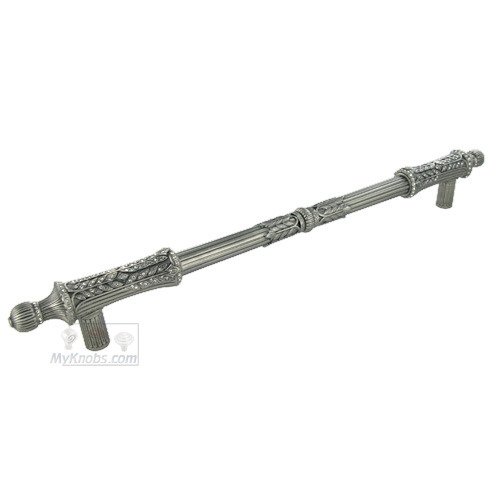 Edgar Berebi 16" Centers Hampton Appliance Pull in Antique Nickel with with Clear Swarovski