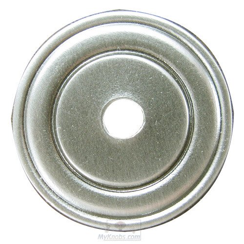 Edgar Berebi 1" Round Knob Backplate In Antique Nickel