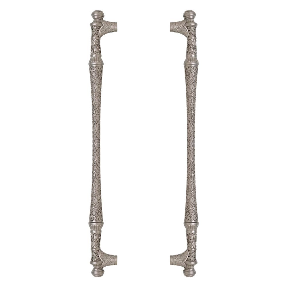 Edgar Berebi 12" Centers Court Back To Back Pull in Antique Nickel