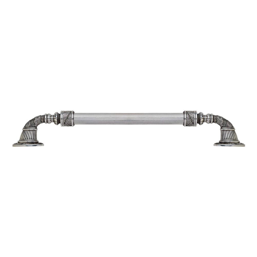 Edgar Berebi 10" Centers Grove Appliance Pull in Burnished Pewter