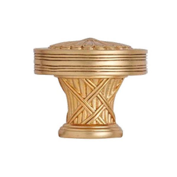 Edgar Berebi 1 3/8" Diameter Knob in Antique Brass