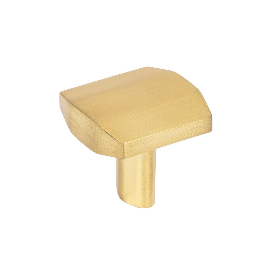 Elements Hardware 1-1/4" Square Knob in Brushed Gold