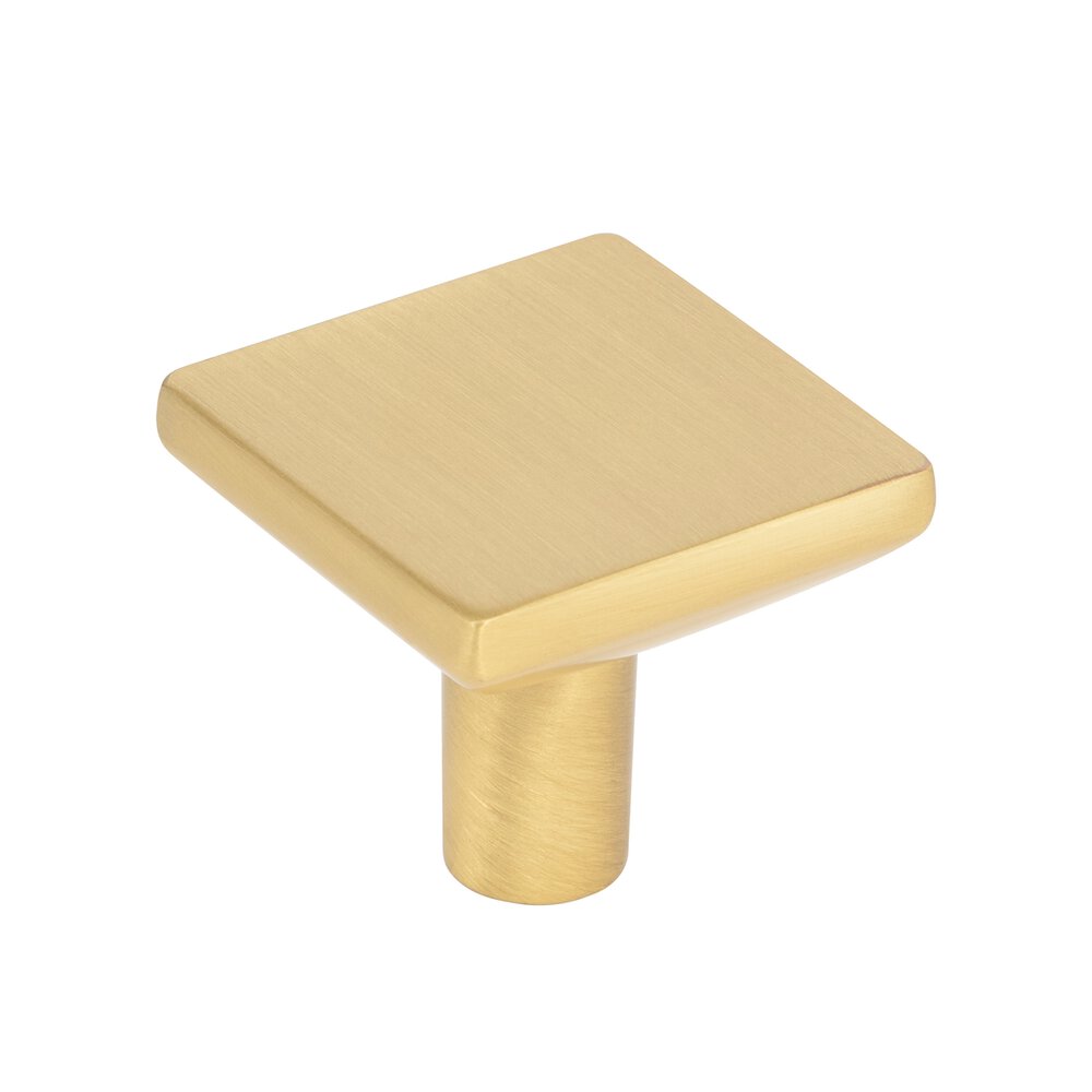Elements Hardware 1-1/4" Square Knob in Brushed Gold