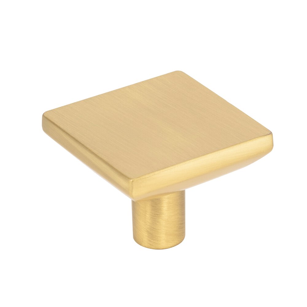 Elements Hardware 1-5/8" Square Knob in Brushed Gold